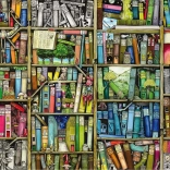 Ravensburger puzzle bizarna knjižnica 1000 dijelova