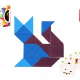 Drvena mozaična slagalica trokutovi