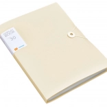 Plastična mapa s gumicom s džepovima Bež A4