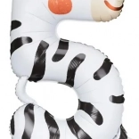 Foli balon broj 5 – zebra 42 × 81 cm