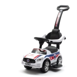 Dječinsko guralo sa zvukovima i upravljačkom šipkom Baby Mix hitna pomoć – bijelo