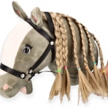 Konjić na štapu Hobby Horse sivac premium
