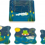 Slojevita slagalica Žabji princ Small Foot