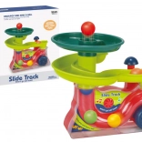 Interaktivna fontana s kuglicama sa zvukovima, šarena staza za spuštanje