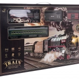 retro vlakić s dimom i zvukovima, set s tračnicama i dodacima