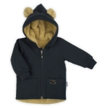 Jesenska podstavljena bebina jaknica s kapuljačom Nicol Miki