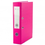 Ružičasta uredska registratura A4 s polugastim mehanizmom, 80 mm