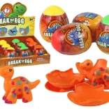 Čarobna dinosaurića jaja u ljusci 4 boje 6 cm