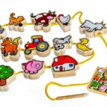 Drvena provlačilica Moje prve životinjice