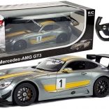 R/C auto Mercedes-AMG GT3 Rastar 1:14 sivo na daljinsko upravljanje
