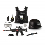 Policijski prsluk s češkim natpisima i priborom – dječji policijski set