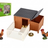 Kokošinjac s vanjskim dijelom plast s dodacima