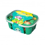 Košara s rezanom voćem i povrćem