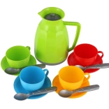 dječji plastični čajni set, 13 dijelova u mrežici