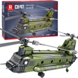 Reobrix set za slaganje helikoptera CH-47 Chinook – vojni tandem-rotorski helikopter, 1451 dijelova