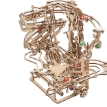 Drvena mehanička staza za kuglice UGEARS s lančanim pogonom – 3D puzzle