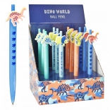 Kuglična olovka s dinosaurovim topperom 15 cm