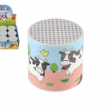 Limena konzerva s realističnim kravskim zvukom