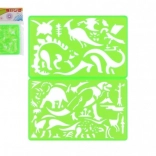 Plastične šablone za crtanje 2 kom 11 × 18 cm