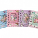 Džepna spiralna bilježnica s jednorogom – 60 crtanih stranica (9,5 × 12 cm)