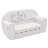 Dječja rasklopiva sofa New Baby Lion Family, svijetlosiva