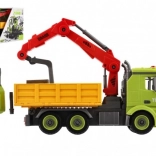 rastavljivi građevinski kamion s dizalicom, 31 cm, zamašnjak, svjetlo i zvuk