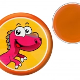 Narančasti leteći tanjur s dinosaurom 20 cm