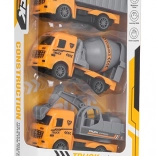 Set građevinskih autića za djecu – miješalica, kiper, bager i cisterna