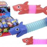 Antistresna svjetleća sklopiva igračka morski pas Pop Tube LED