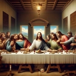 Dijamantno slikanje Posljednja večera 30x40 cm