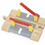 Drveni željeznički prijelaz sa rampama na baterije