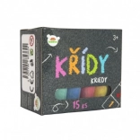 Šarene kreda za pločnik u kutiji, 15 kom