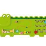 Drvena zidna senzorna ploča krokodil Viga, FSC, Montessori