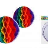 Šarene papirnate kugle za vješanje 30 i 25 cm