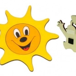 Dodo drvena dekorativna magnetna sličica sunce