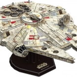 4D papirnati model STAR WARS Millennium Falcon s postoljem