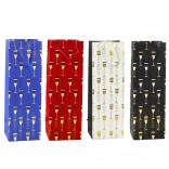 Poklon-vrećica za bocu s motivom čaša 36 × 12 × 10 cm