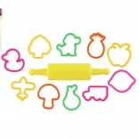 Izrezivači za modelinu NARA s plastičnim valjkom - 11 kom