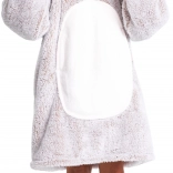 Cozy Noxxiez topla televizijska deka s kapuljačom Zec za djecu 7–12 godina