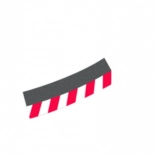 Vanjske rubne letvice za nagnuti zavoj 4/15° za autostaze CARRERA EVOLUTION, DIGITAL 132 i DIGITAL 124