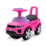Dječje guralo Baby Mix Prime SUV ružičasto s kožnim sjedalom