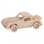 Drvena 3D Puzzle Porsche
