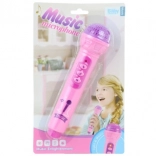 Ružičasti mikrofon na baterije