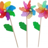 Drveni vjetrenjak s štapićem 18 cm