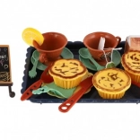 Dječji čajni set s plastičnim poslužavnikom