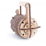 Ugears 3D puzzle brojčana brava – mehanička drvena slagalica
