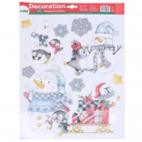 Božićna prozorska dekoracija 41 × 29 cm