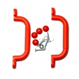 Plastične ručke 2Kids Toys crvene