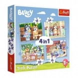 Puzzle Bluey i njezin svijet 4u1