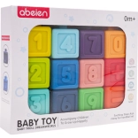 Set gumenih senzoričkih kocaka s matematičkim aktivnostima (12 kom)